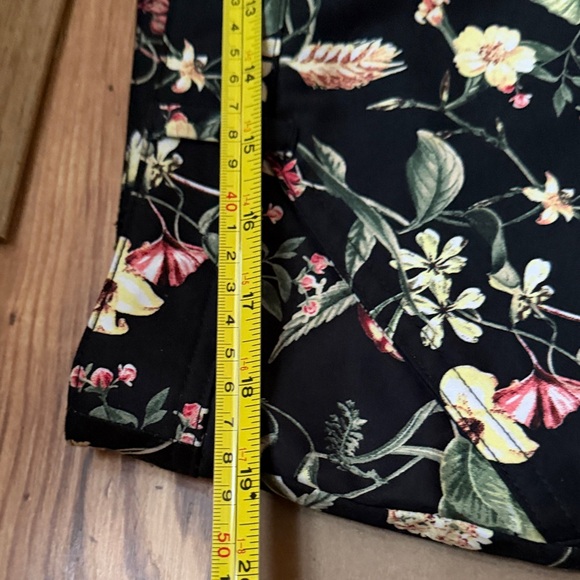 Reitmeins Floral Black Stretch Pants - Botanical Print. NWT - Picture 7 of 9